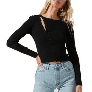 ASTR, Palomar Asymmetrical Cardigan Sweater, XS (fits like S), NWOT